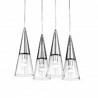 дизайнерский подвесной светильник ideal lux cono sb3 cromo в Махачкале
