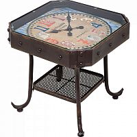 столик приставной antique clock черный в Махачкале