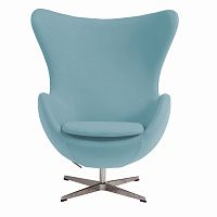 кресло egg chair голубое в Махачкале