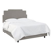 кровать двуспальная 160х200 серая paxton gray linen в Махачкале