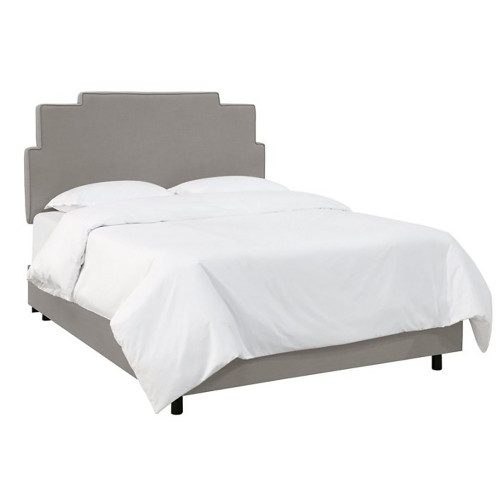 кровать двуспальная 160х200 серая paxton gray linen в Махачкале