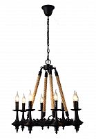 подвесная люстра divinare dora 8121/01 lm-8 черная в Махачкале