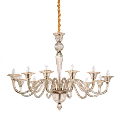 подвесная люстра ideal lux brigitta sp12 ambra в Махачкале