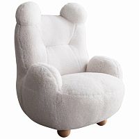кресло papa bear мех белое в Махачкале
