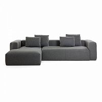 диван blok sofa 3 левый угол темно-серый от la forma (ex julia grup) в Махачкале
