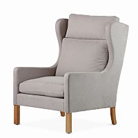 кресло wingback серый в Махачкале