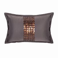 декоративная подушка handwork exclusive прямоугольная темно-серая в Махачкале