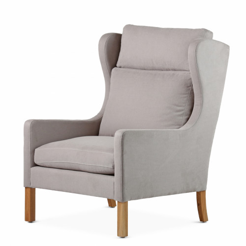 кресло wingback серый в Махачкале