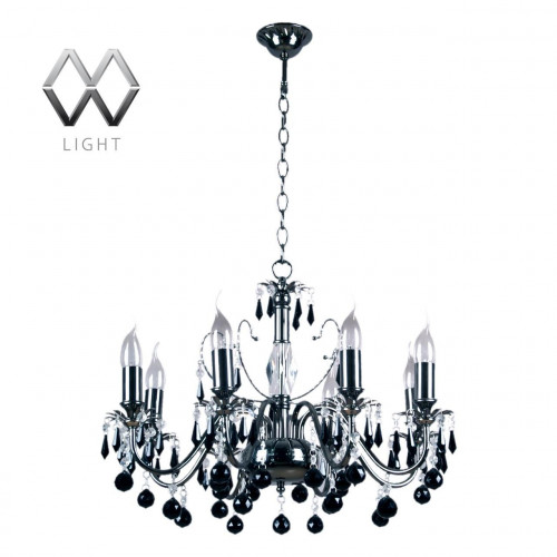 подвесная люстра mw-light барселона 313010208 черная в Махачкале