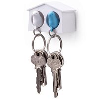 держатель+брелок для ключей двойной mini sparrow белый-голубой в Махачкале