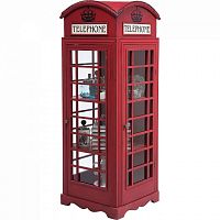 шкаф-витрина london telephone красный в Махачкале
