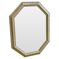 зеркало восьмиугольное золотое с резьбой golden luxury в Махачкале