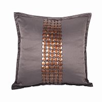 декоративная подушка handwork exclusive квадратная темно-серая в Махачкале