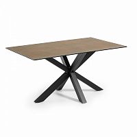 стол arya 160x90 черный, фарфоровый corten c436k10 от la forma (ex julia grup) в Махачкале