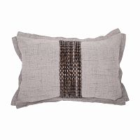 декоративная подушка handwork exclusive прямоугольная светло-серая в Махачкале
