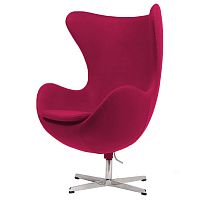 кресло egg chairа малиновое в Махачкале