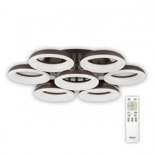 потолочная светодиодная люстра citilux паркер кофе cl225195r в Махачкале