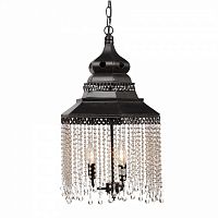 люстра подвесная черная с хрустальными подвесками chandelier в Махачкале