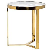 стол журнальный bridge gold 50*55см золотой в Махачкале
