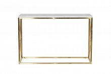 консоль белая с золотыми ножками bianco namibia 120x40x78 см в Махачкале