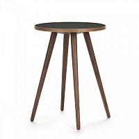 стол кофейный sputnik высота 55 black and brown коричневы в Махачкале