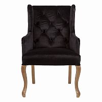 кресло с ушами черное ashby chair в Махачкале