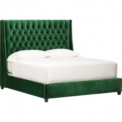 кровать двуспальная 160х200 зеленая emerald в Махачкале