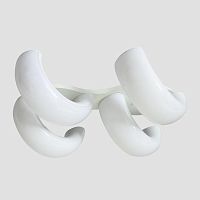 потолочная светодиодная люстра ambrella light orbital cloud fc11/4 wh 80w d620*500 в Махачкале