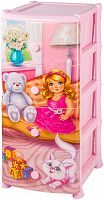 комод 4-х секционный 40х48х95 см violet кукла в Махачкале