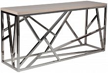 консоль geometric 180x50x90 металл, светло-коричневая столешица в Махачкале