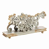подставка для визиток pewter flower серая в Махачкале