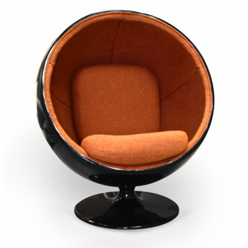 кресло ball chair черно-коричневое в Махачкале