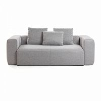диван blok sofa 2 светло-серый от la forma (ex julia grup) в Махачкале