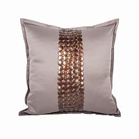 декоративная подушка handwork exclusive квадратная бежевая в Махачкале