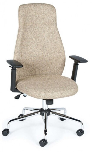 кресло для руководителя norden chairs милан, обивка: текстиль, цвет: ткань светло-бежевая в Махачкале