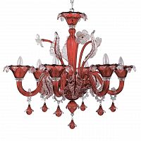 подвесная люстра ideal lux ca vendramin sp6 rosso в Махачкале