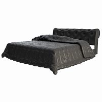 кровать двуспальная 160х200 черная из экокожи adelle в Махачкале