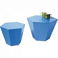 столик кофейный hexagon синий в Махачкале