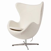кресло egg chair белое в Махачкале