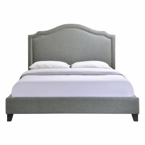 кровать двуспальная 160х200 серая cassis upholstered в Махачкале