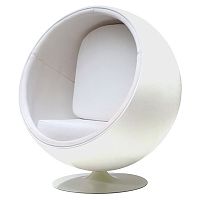 кресло eero ball chair белое в Махачкале