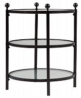 стол журнальный glass plateau черный в Махачкале