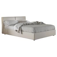 кровать двуспальная 160х200 белая из велюра dante в Махачкале