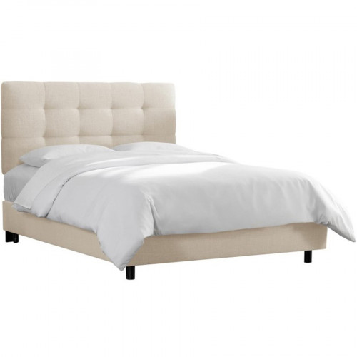 кровать двуспальная 180х200 белая alice tufted talc в Махачкале