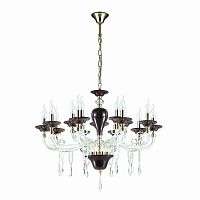подвесная люстра odeon light amarone 3928/15 красная в Махачкале