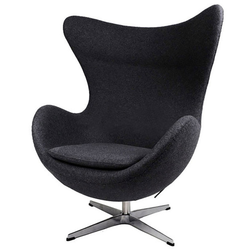 кресло egg chair черное в Махачкале