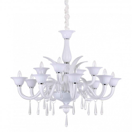 подвесная люстра ideal lux renoir sp12 bianco в Махачкале