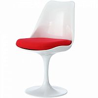 стул eero saarinen style tulip chair красная подушка в Махачкале