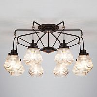 потолочная люстра eurosvet fregata 70078/8 черный в Махачкале