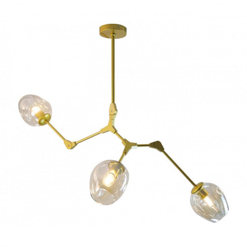 потолочная люстра kink light нисса 07512-3,33 янтарная в Махачкале